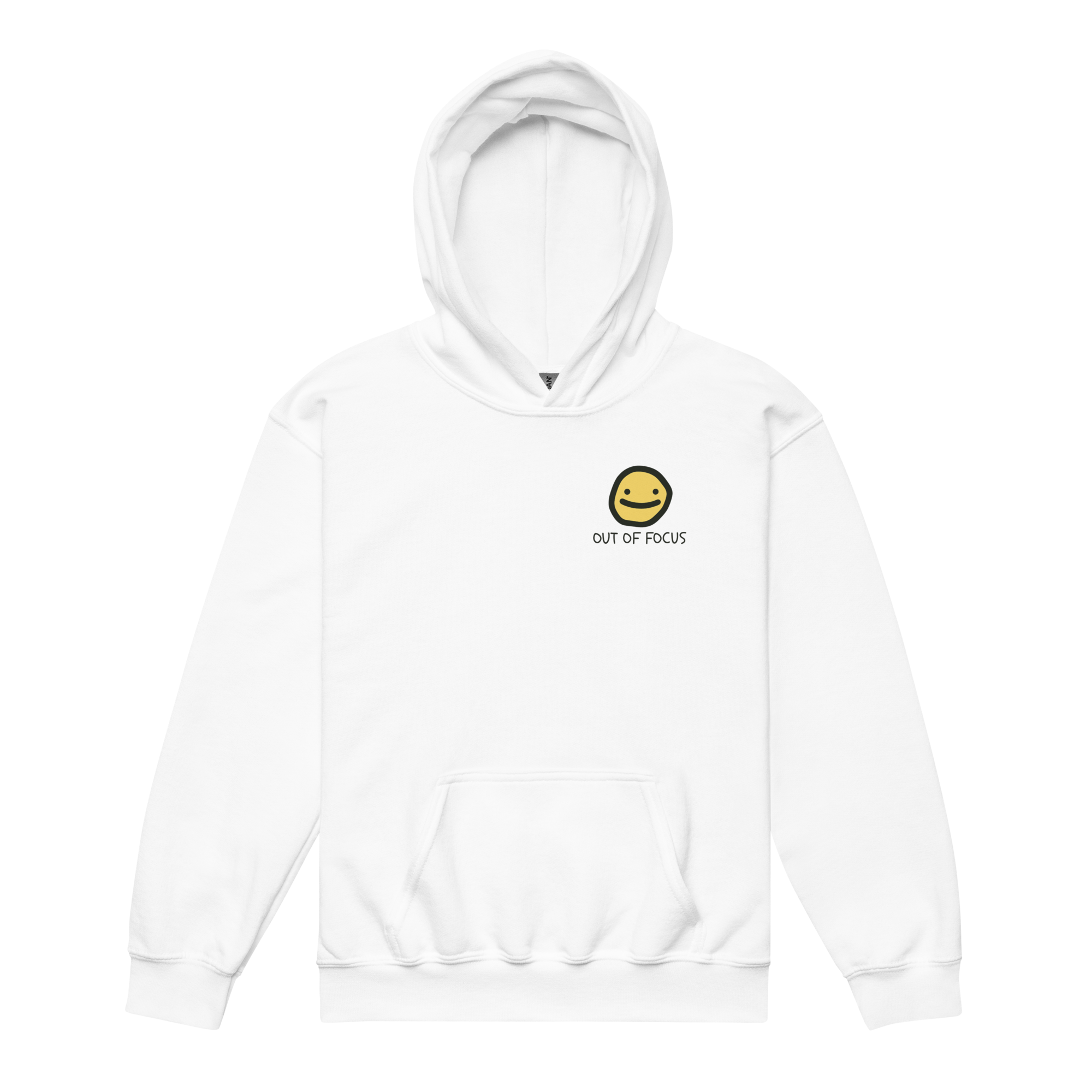 youth white grammar police hoodie